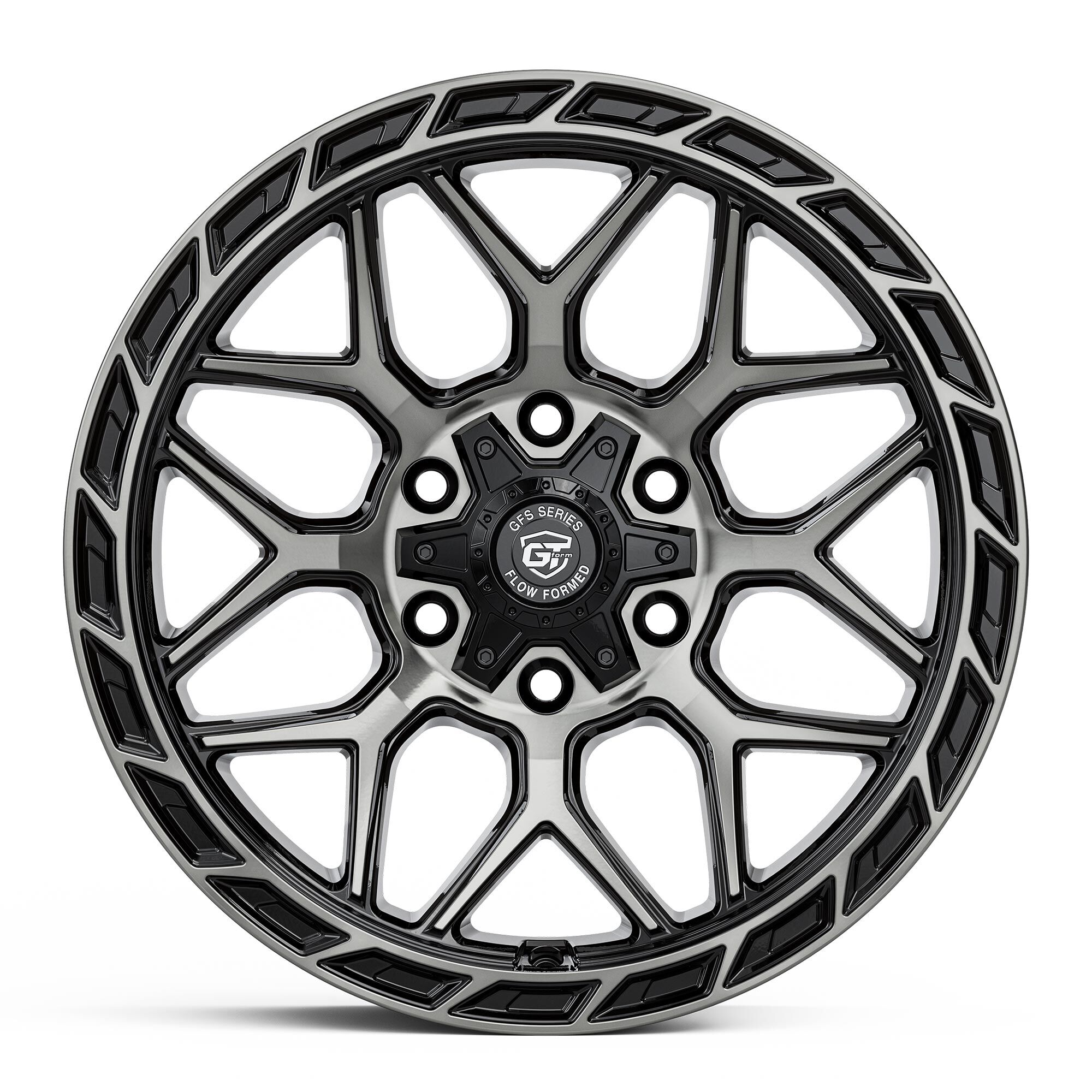 GT_Form_GFS4_Gloss_Black_Tinted_18_20_Inch_Off_Road-_Performance_4x4_Wheels_Truck_SUV_4WD_ 4x4 Rims GT Form GFS4 Hybrid Forged Gloss Black Tinted 18inch 20inch Off-Road Wheels