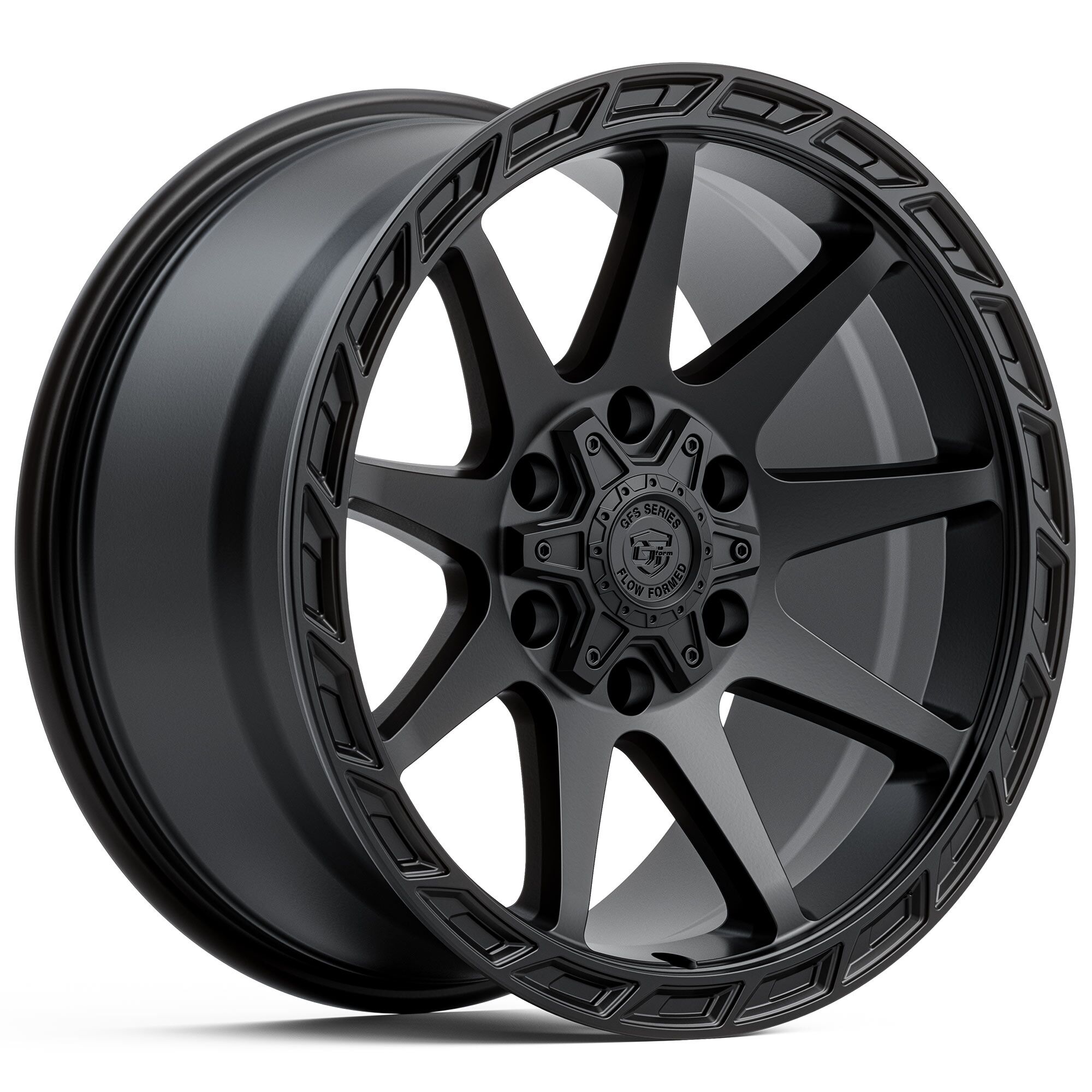 GT_Form_GFS5_Satin_Black_18_20_Inch_Off_Road-_Performance_4x4_Wheels_4WD_Truck_SUV 4x4 Rims GT Form GFS5 Flow Formed Satin Black 18inch 20inch Off-Road Wheels